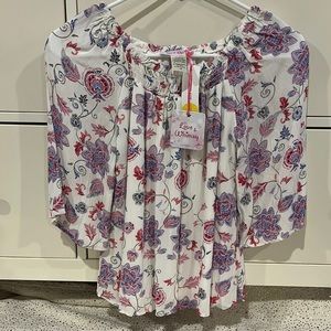 Love & Whimsy off the shoulder top size 12
